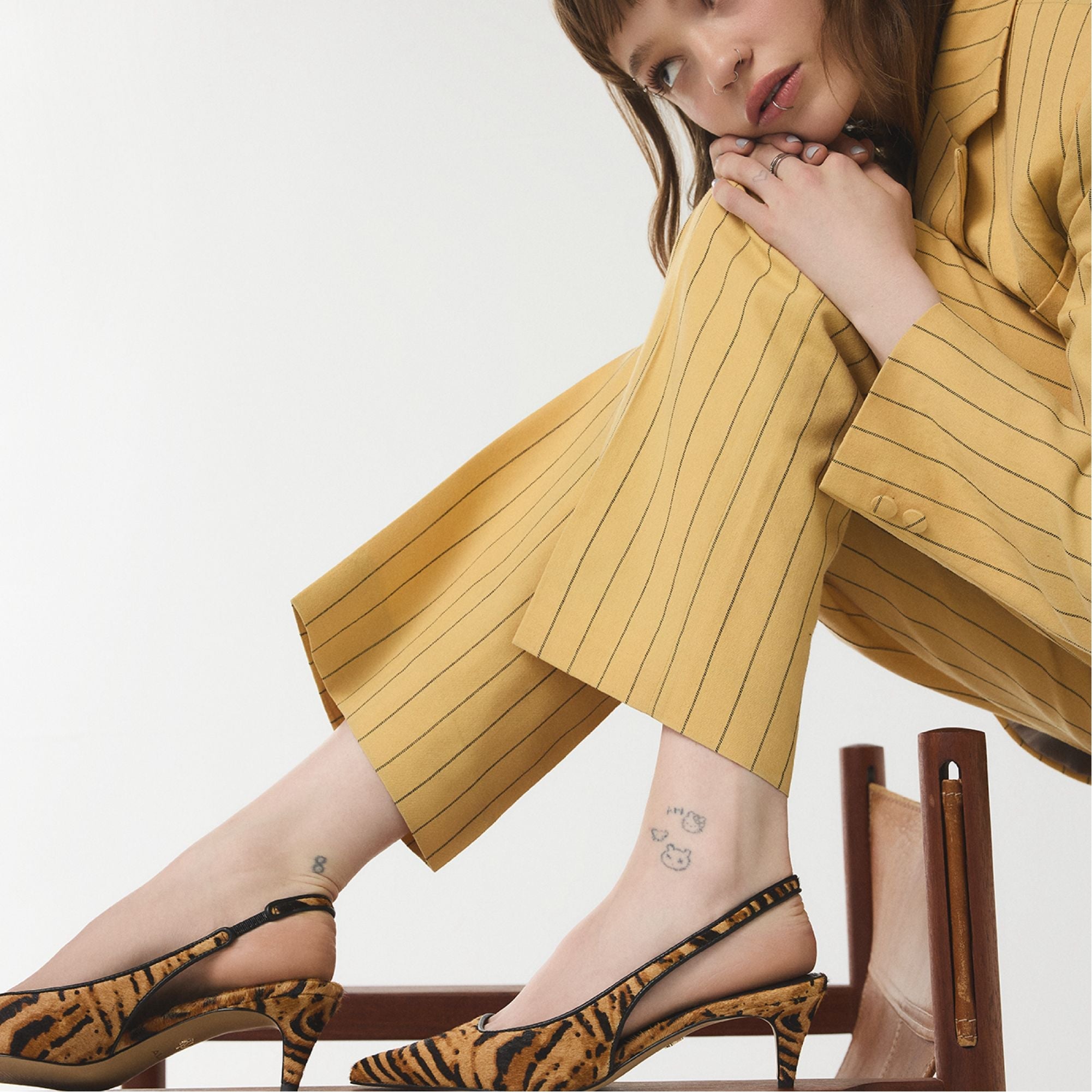 Open Brown Leanah in Open Brown - Slingback heel, Kitten heel | Aldo