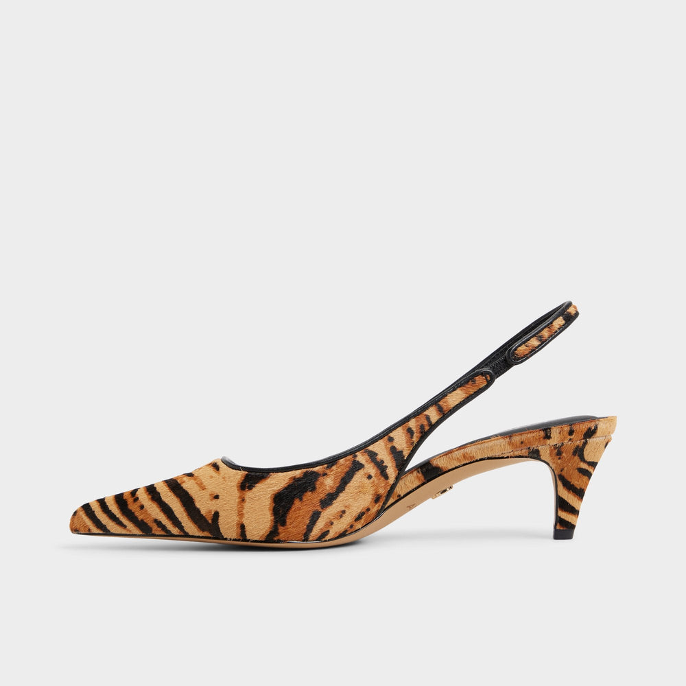 Open Brown Leanah in Open Brown - Slingback heel, Kitten heel | Aldo