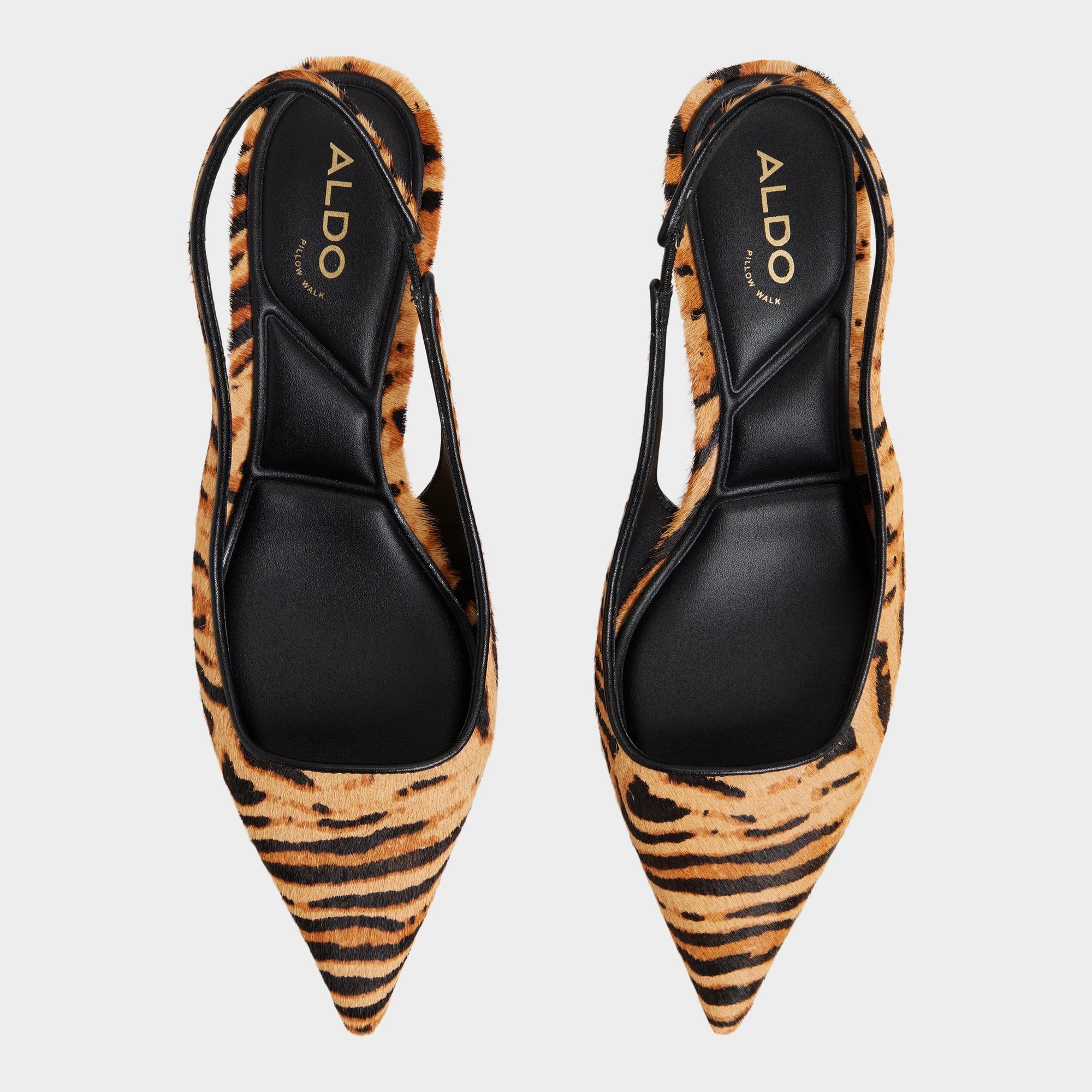 Open Brown Leanah in Open Brown - Slingback heel, Kitten heel | Aldo