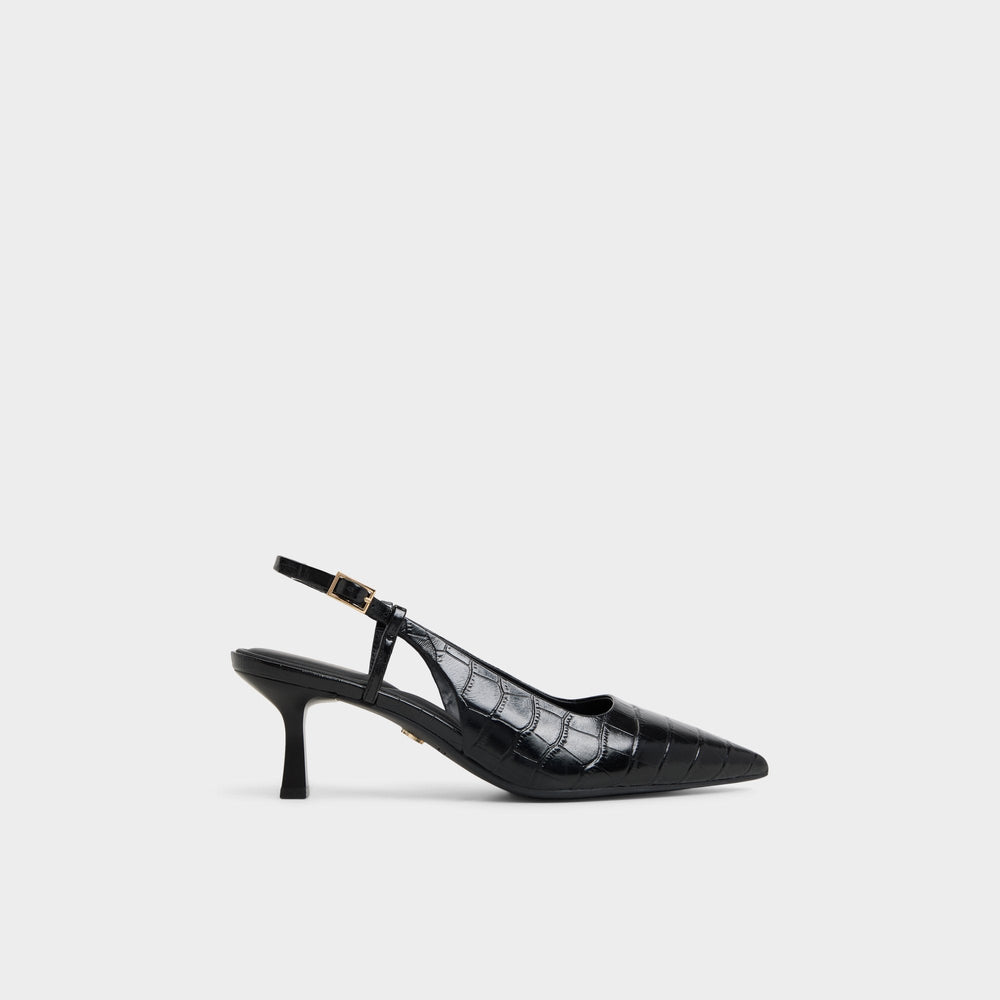Black Adan in Black - Slingback heel, Kitten heel | Aldo