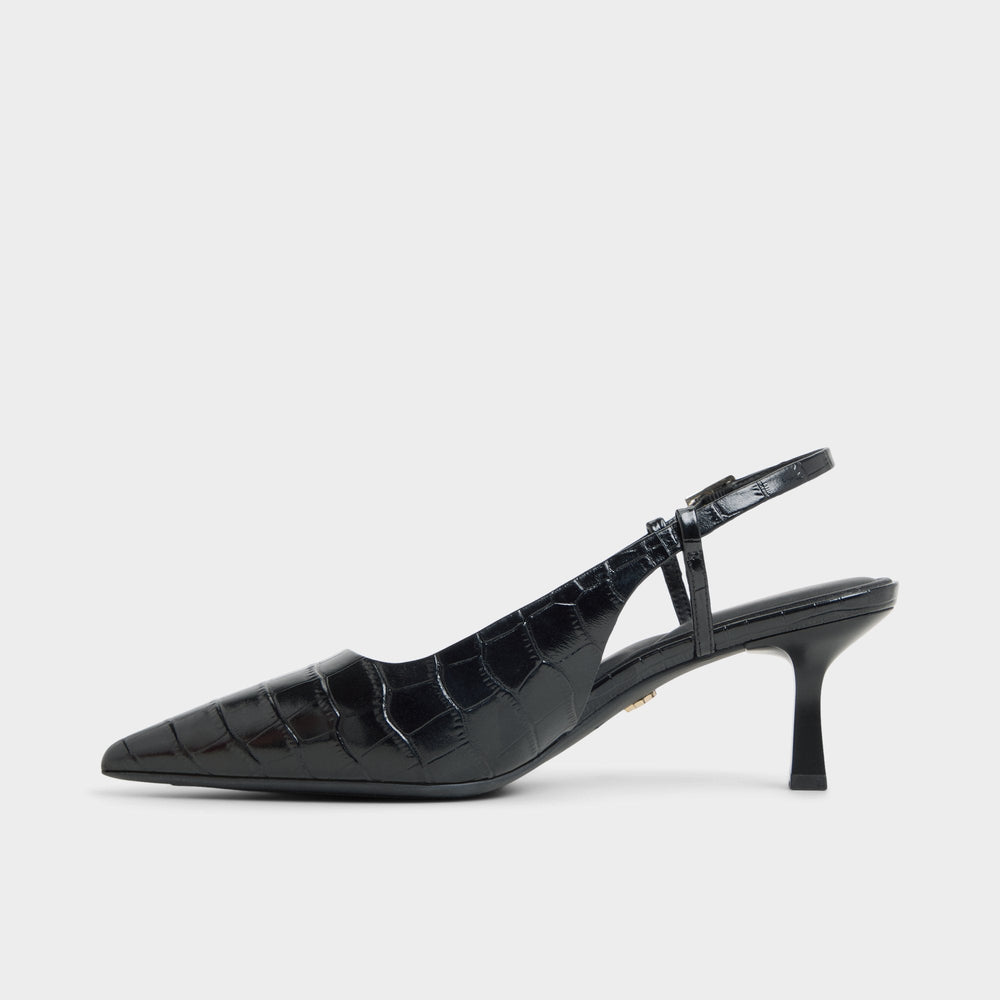 Black Adan in Black - Slingback heel, Kitten heel | Aldo