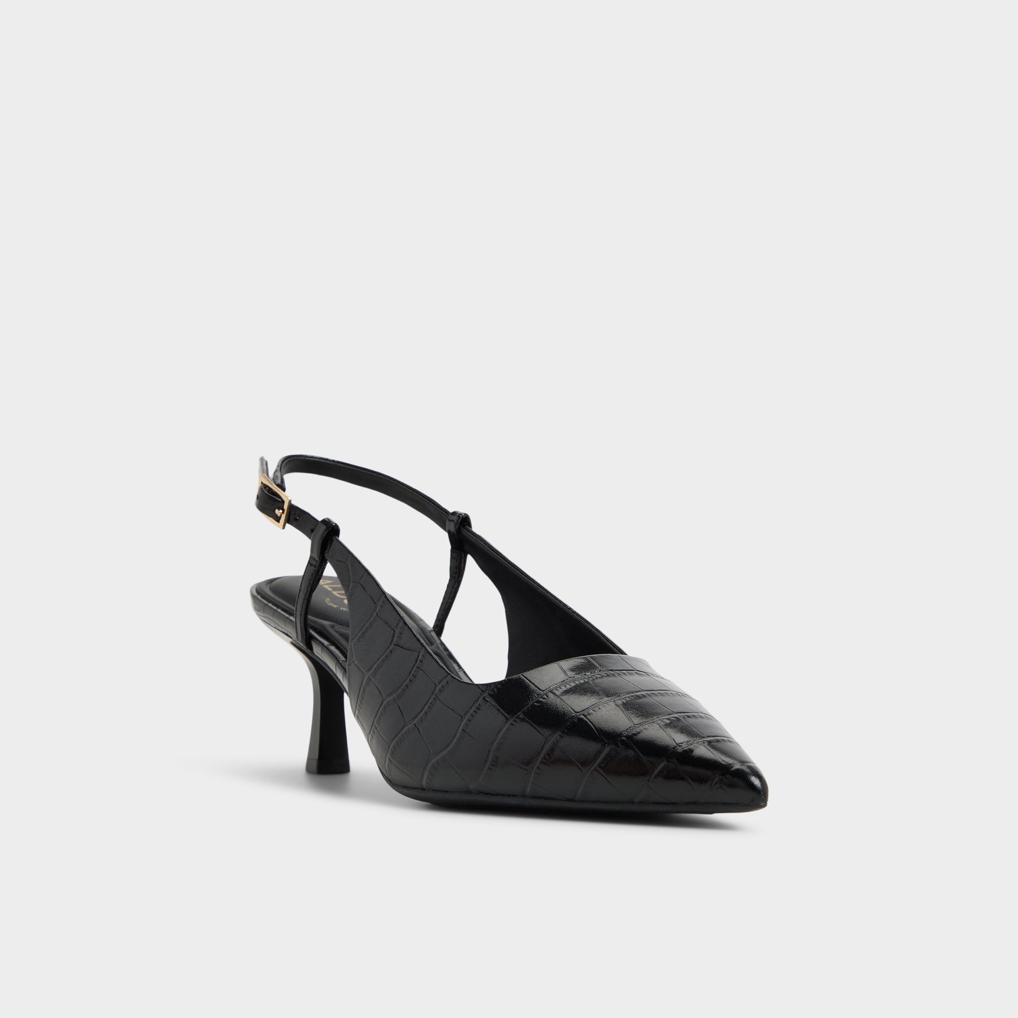 Black Adan in Black - Slingback heel, Kitten heel | Aldo