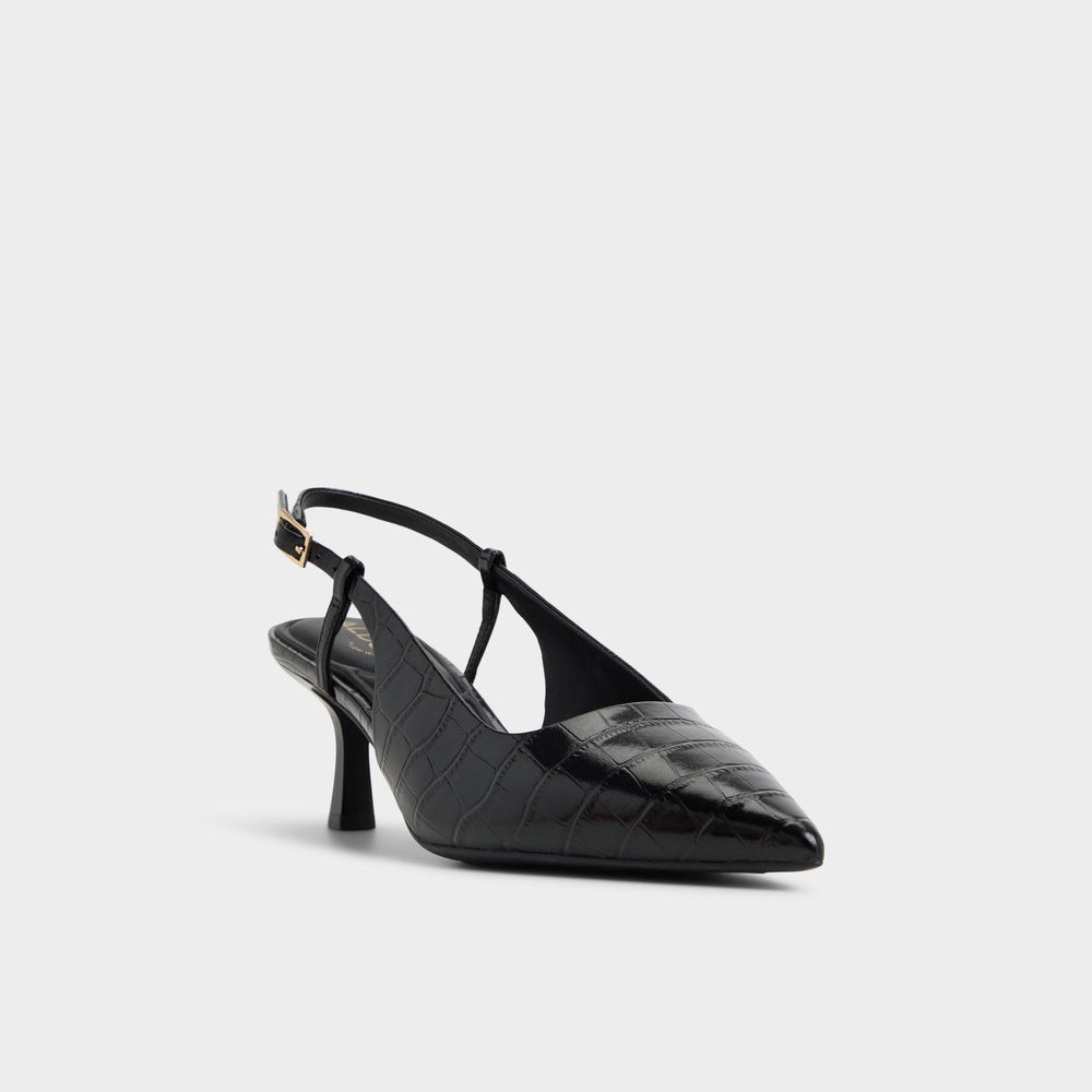 Black Adan in Black - Slingback heel, Kitten heel | Aldo