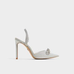 Silver Addie Silver Women's Slingbacks - Slingback heel, Stiletto heel | Aldo