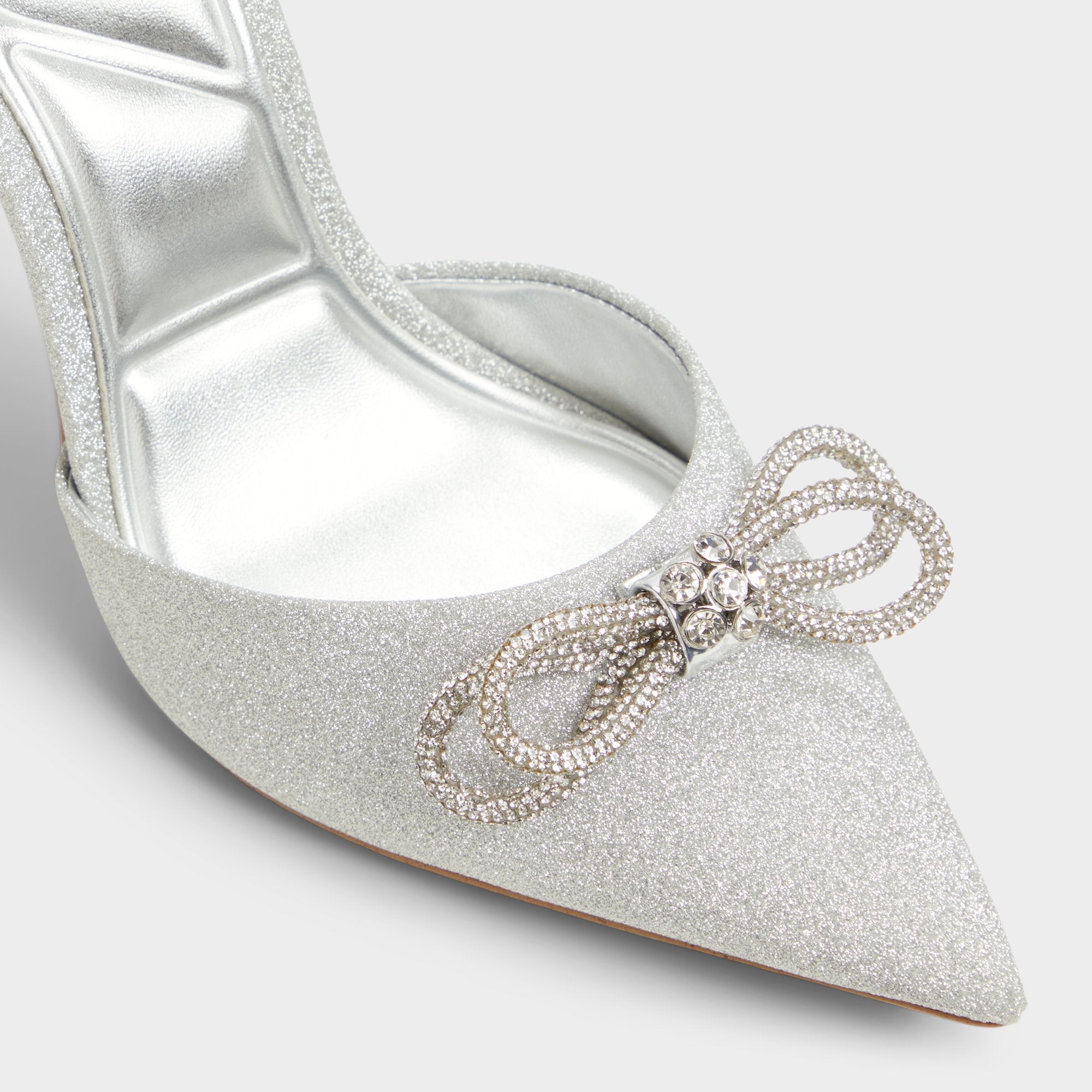 Silver Addie Silver Women's Slingbacks - Slingback heel, Stiletto heel | Aldo