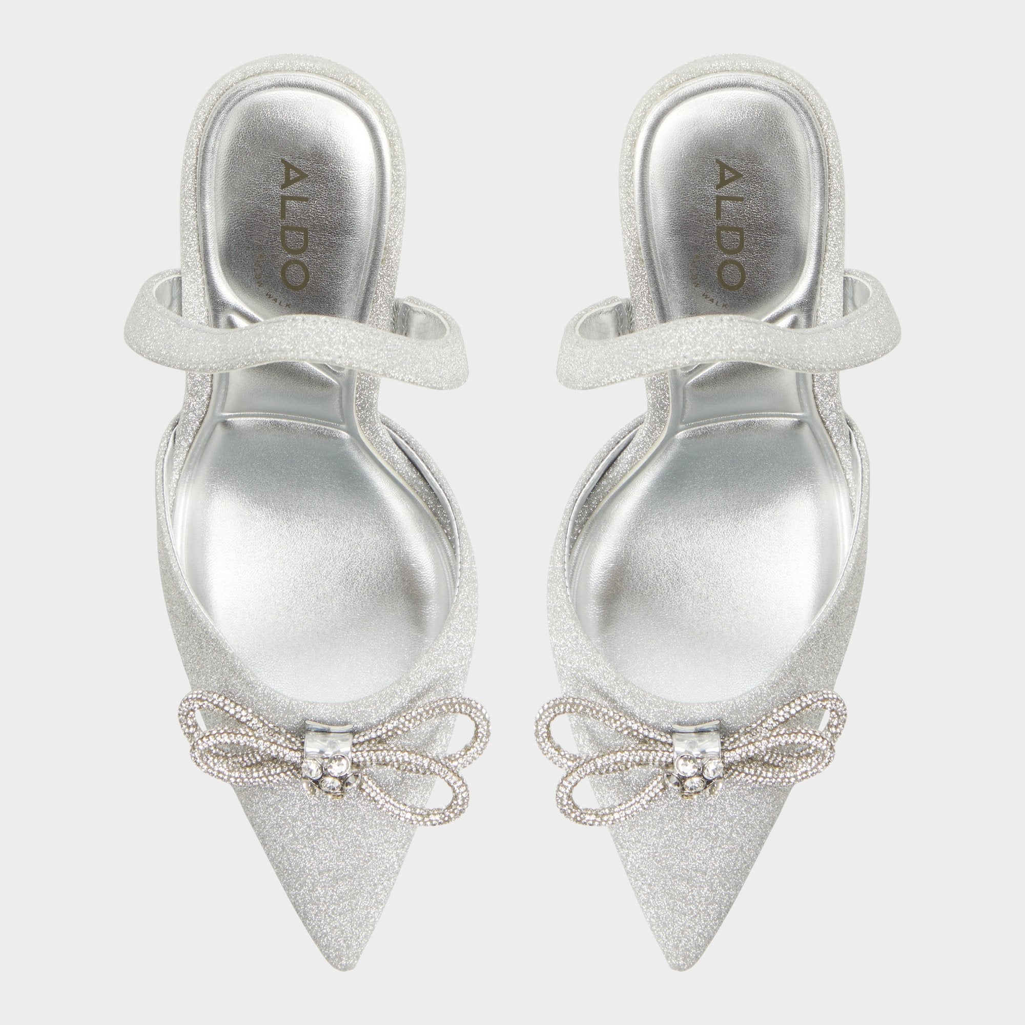 Silver Addie Silver Women's Slingbacks - Slingback heel, Stiletto heel | Aldo