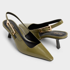 Khaki Nealie in Khaki 14139074 - Slingback heel, Kitten heel | Aldo
