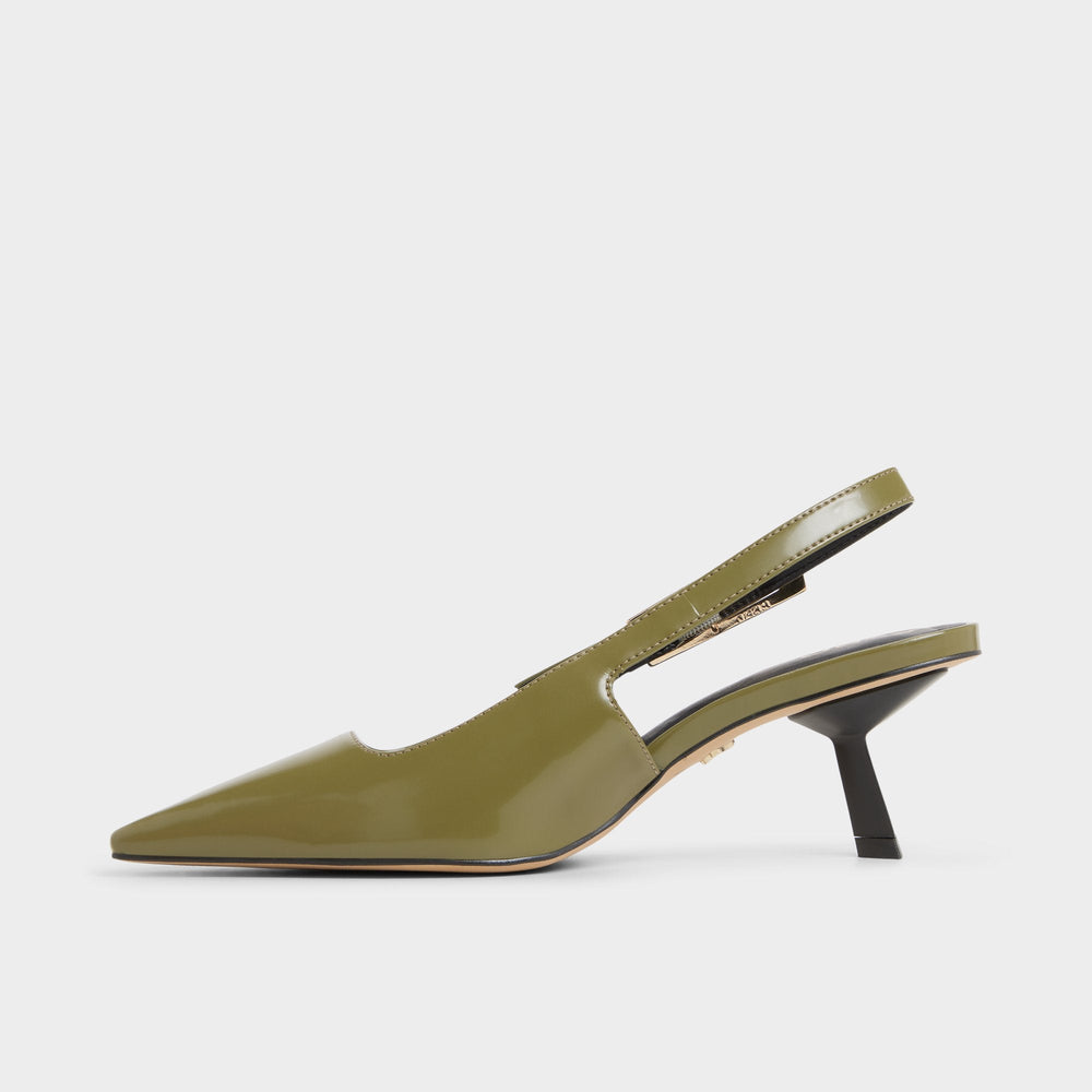 Khaki Nealie in Khaki 14139074 - Slingback heel, Kitten heel | Aldo