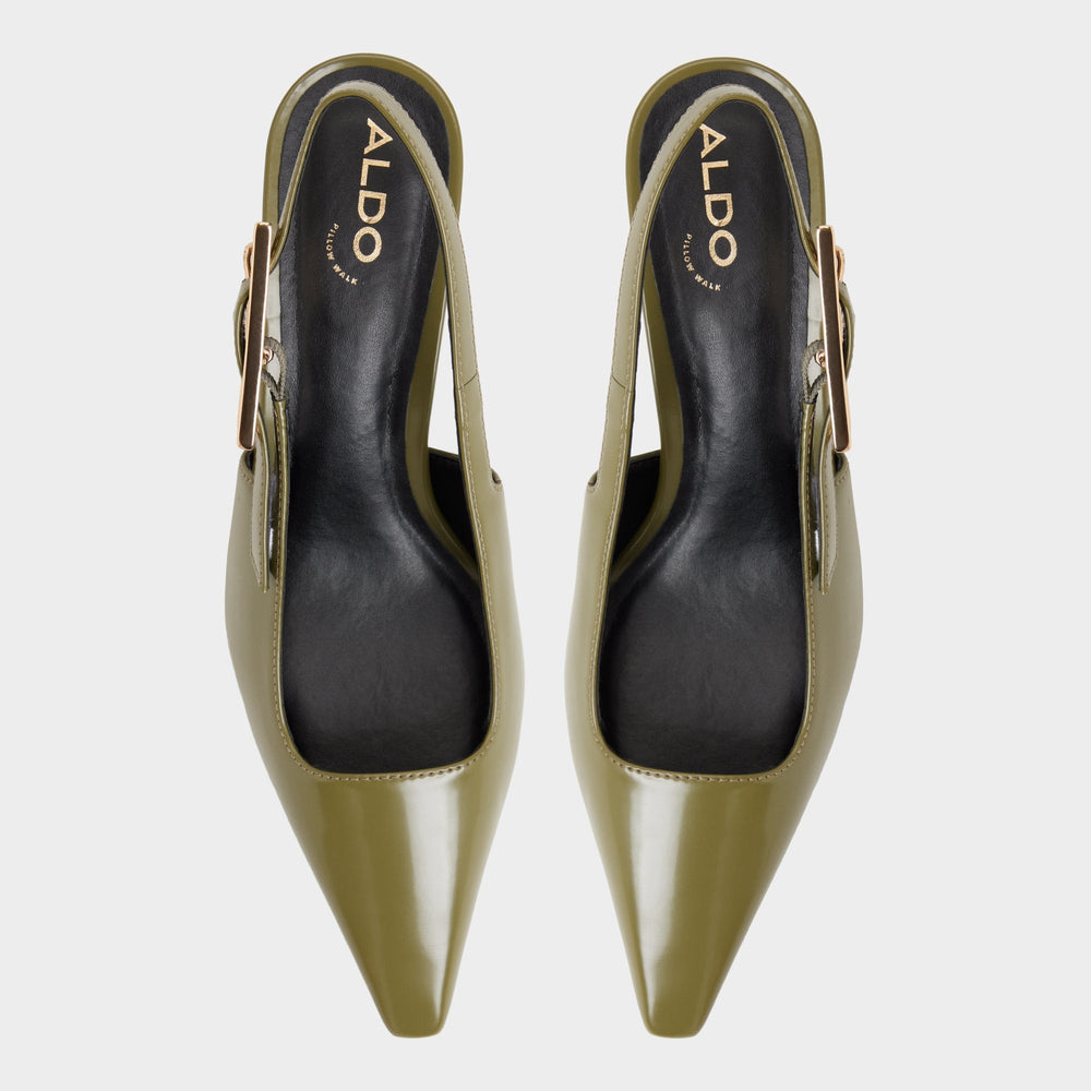 Khaki Nealie in Khaki 14139074 - Slingback heel, Kitten heel | Aldo