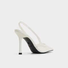 White Evania White Women's Slingbacks - Slingback heel | Aldo