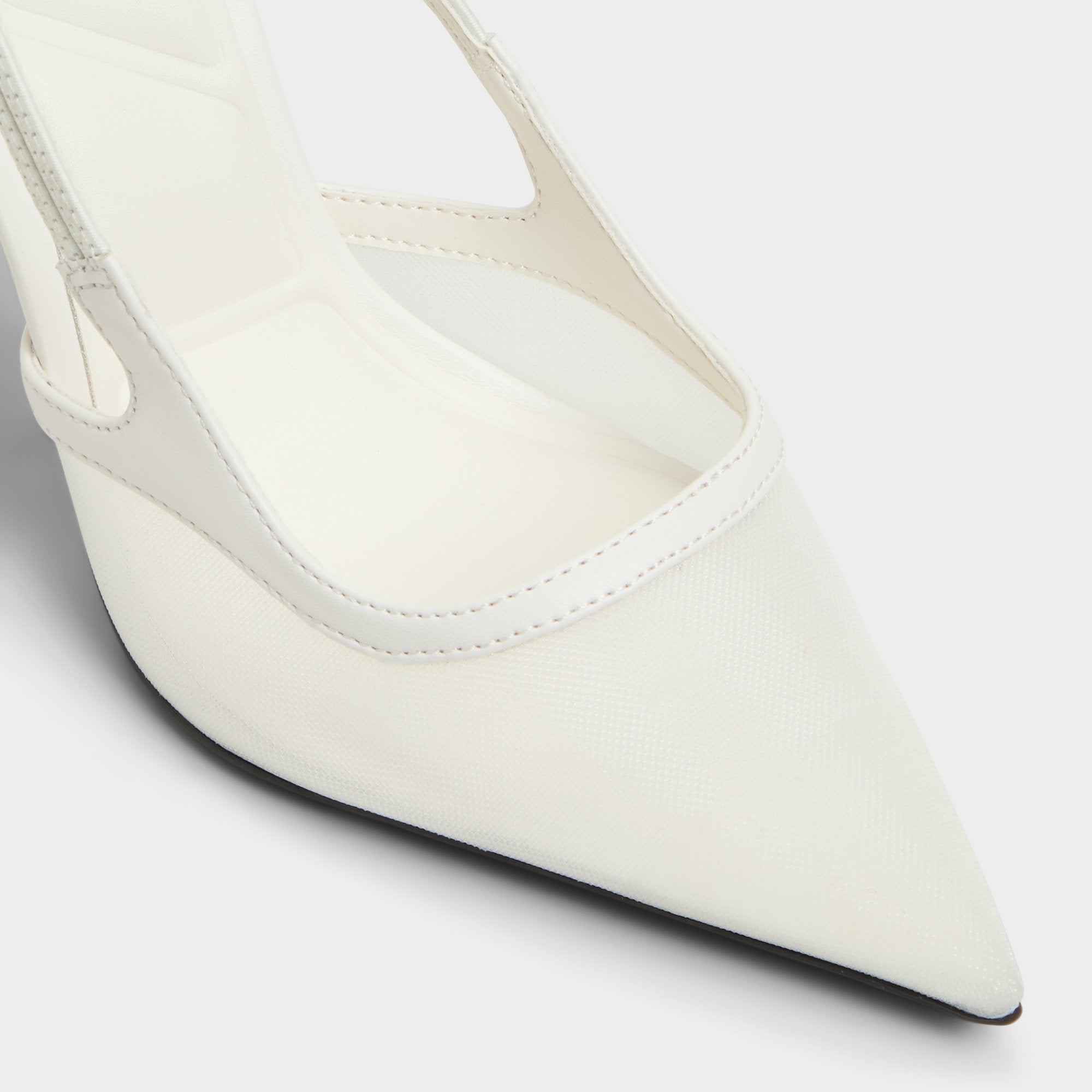 White Evania White Women's Slingbacks - Slingback heel | Aldo