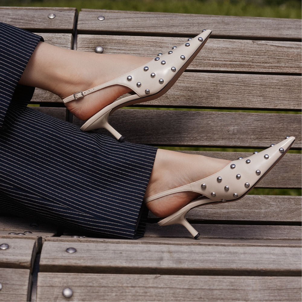Cream Naiarah in Cream 14118390 - Slingback heel, Stiletto heel | Aldo
