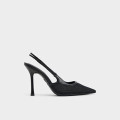 Black Evania Black Women's Slingbacks - Slingback heel | Aldo