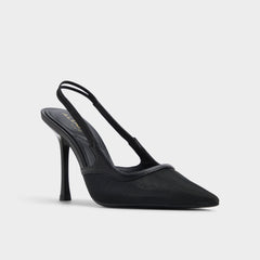 Black Evania Black Women's Slingbacks - Slingback heel | Aldo