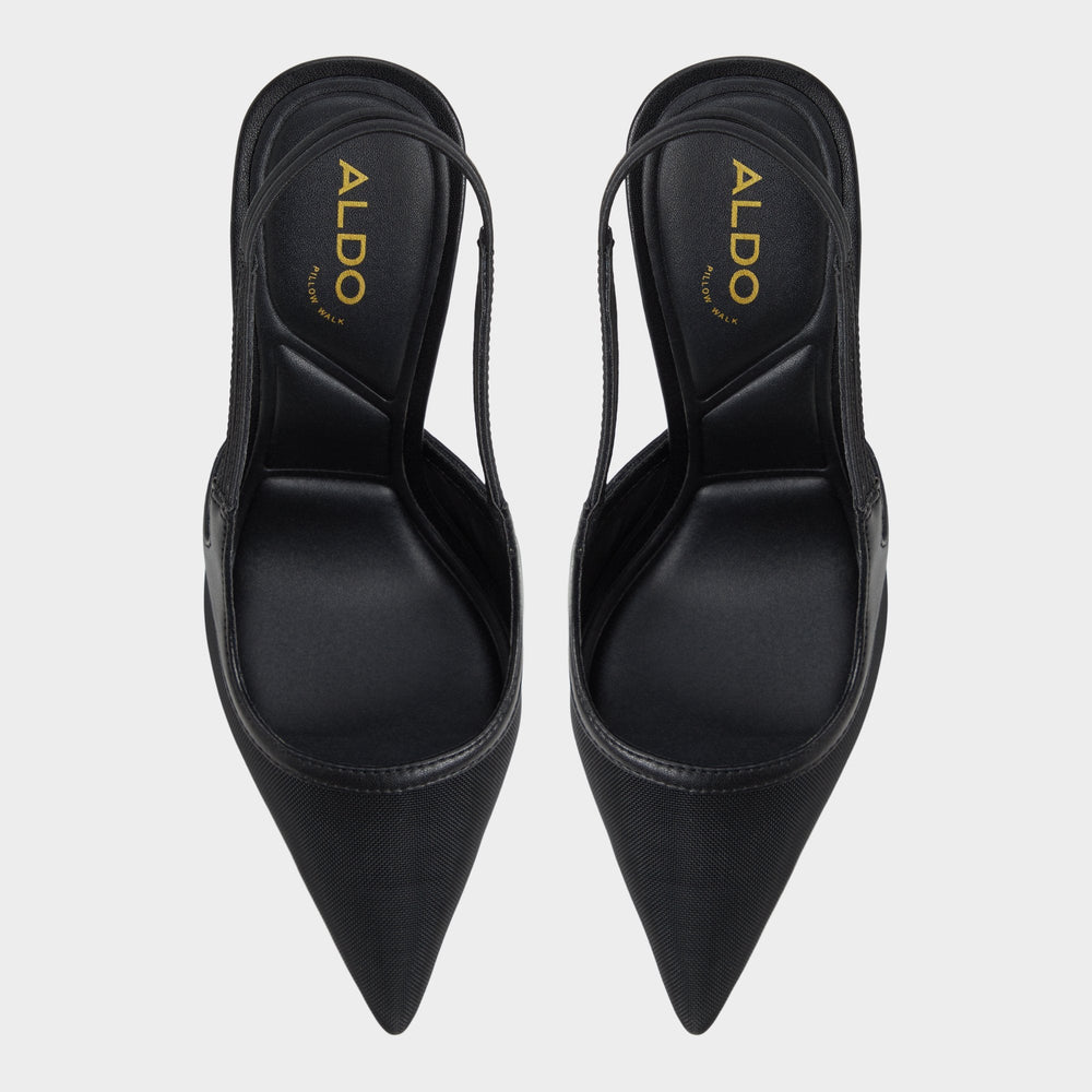 Black Evania Black Women's Slingbacks - Slingback heel | Aldo