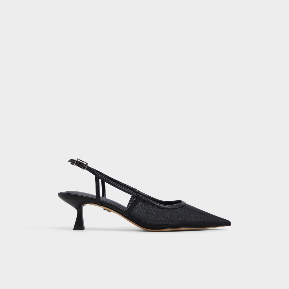 Black Maxina Black Women's Kitten heels - Slingback heel, Kitten heel | Aldo