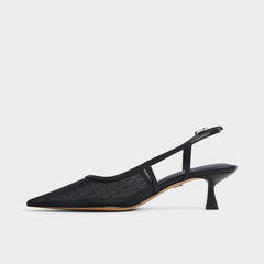 Black Maxina Black Women's Kitten heels - Slingback heel, Kitten heel | Aldo