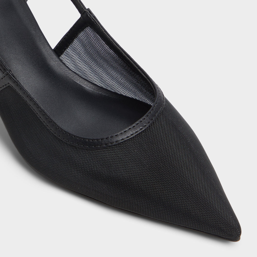 Black Maxina Black Women's Kitten heels - Slingback heel, Kitten heel | Aldo