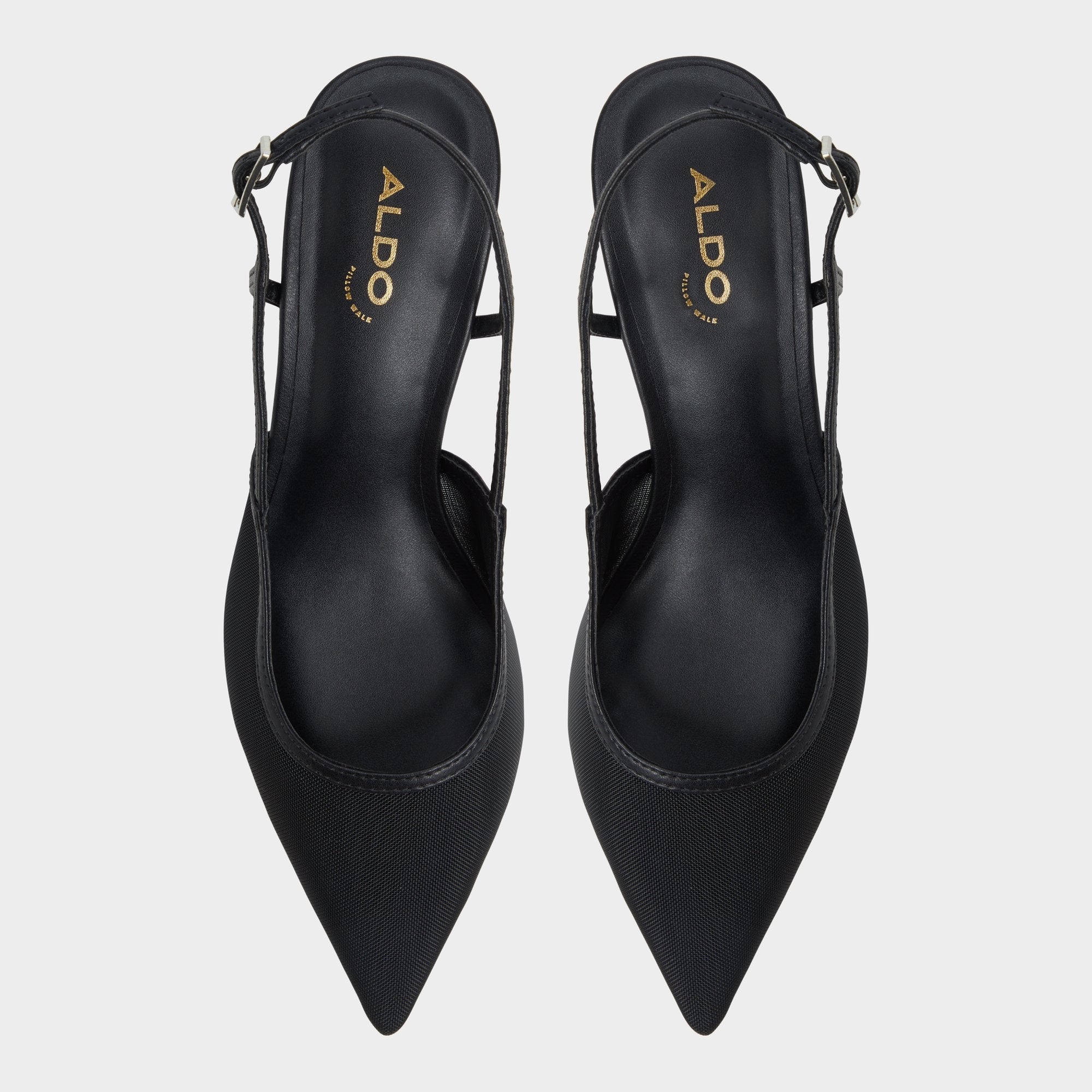 Black Maxina Black Women's Kitten heels - Slingback heel, Kitten heel | Aldo