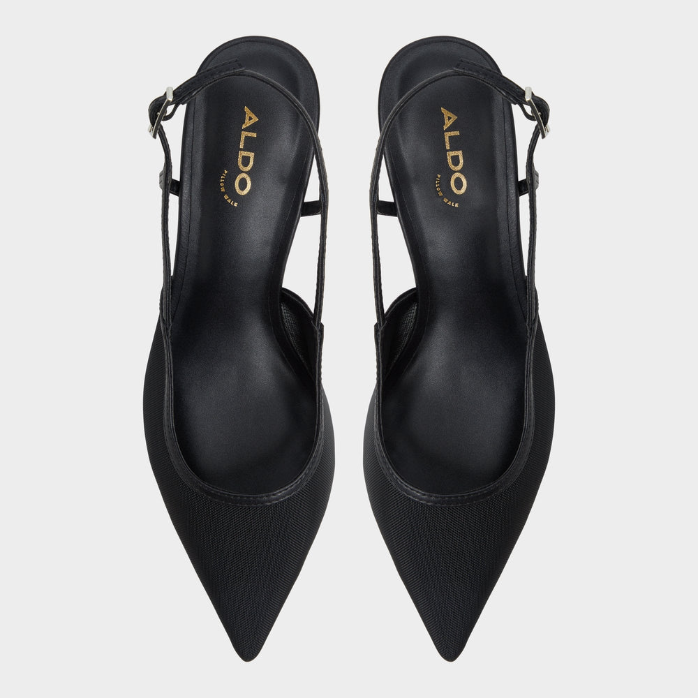 Black Maxina Black Women's Kitten heels - Slingback heel, Kitten heel | Aldo
