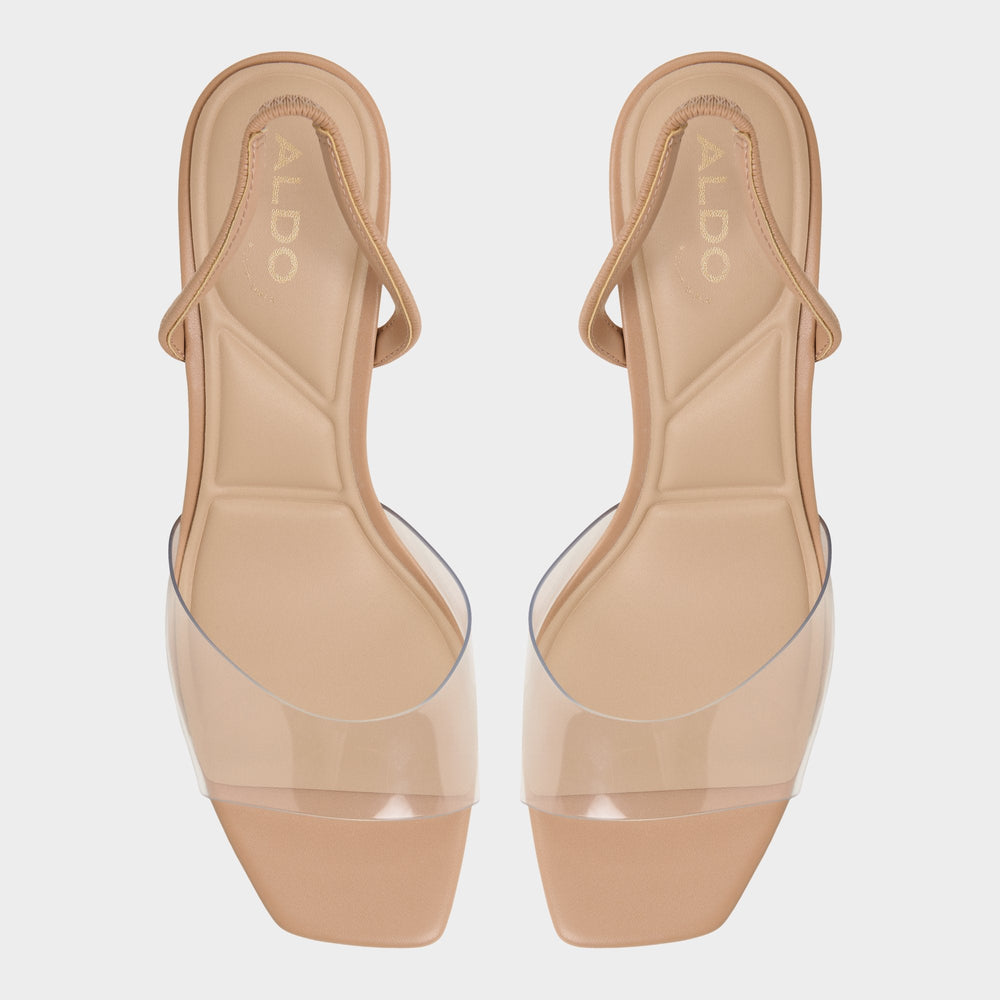 Beige Andyana Beige Women's Strappy sandals - Slingback heeled sandal, Stiletto heel | Aldo