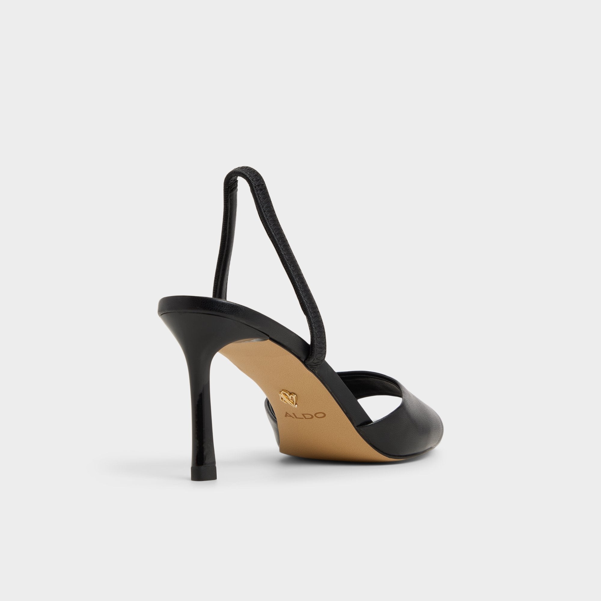 Black Andya Black Women's Strappy sandals - Slingback heeled sandal, Stiletto heel | Aldo
