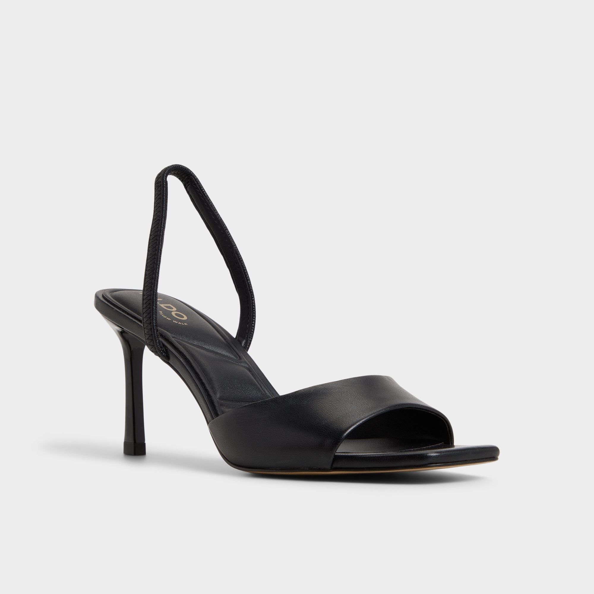 Black Andya Black Women's Strappy sandals - Slingback heeled sandal, Stiletto heel | Aldo