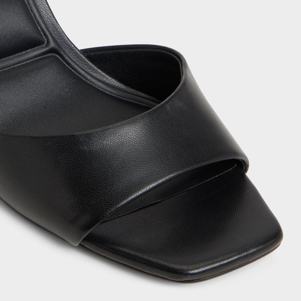 Black Andya Black Women's Strappy sandals - Slingback heeled sandal, Stiletto heel | Aldo