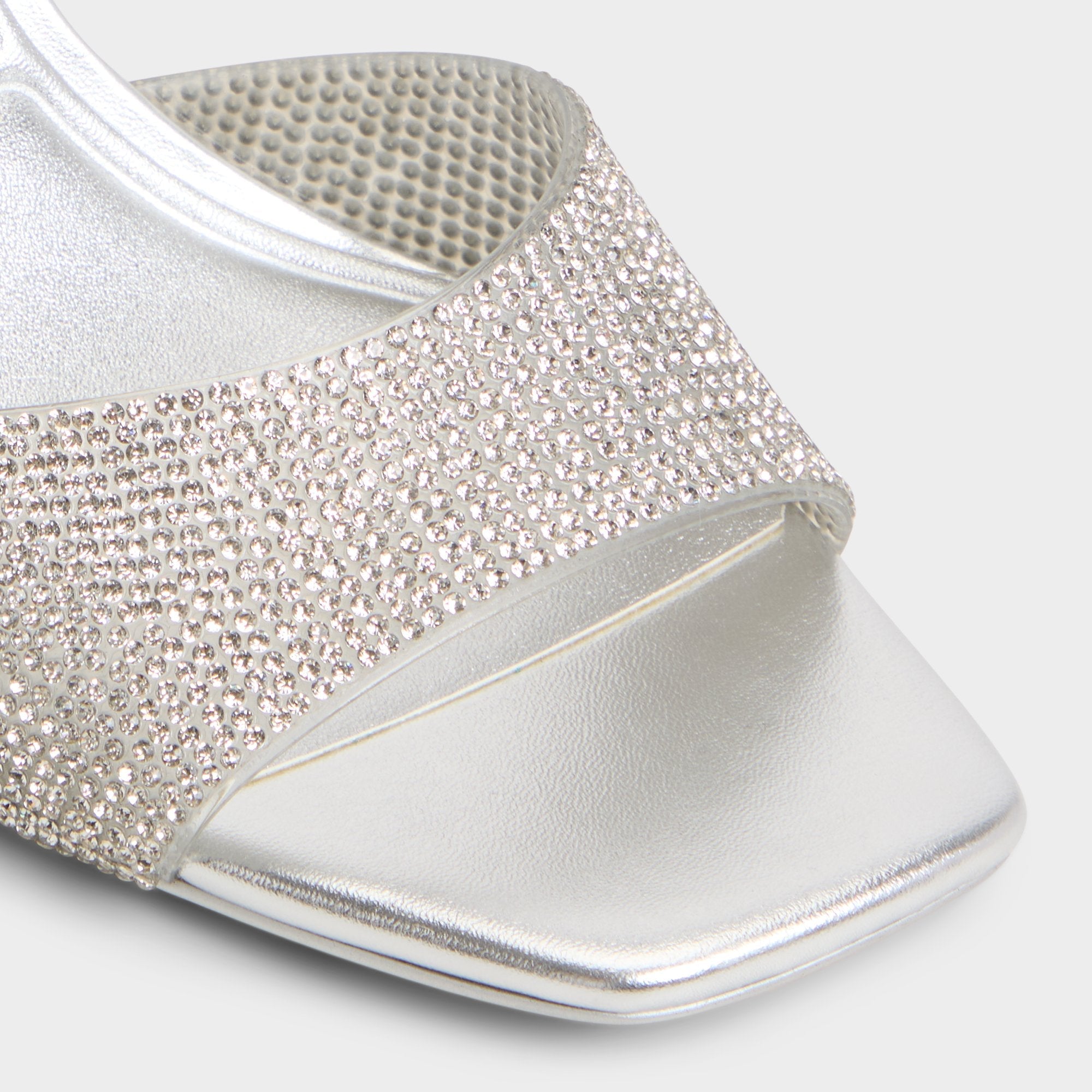 Silver Andyana Silver Women's Strappy sandals - Slingback heeled sandal, Stiletto heel | Aldo