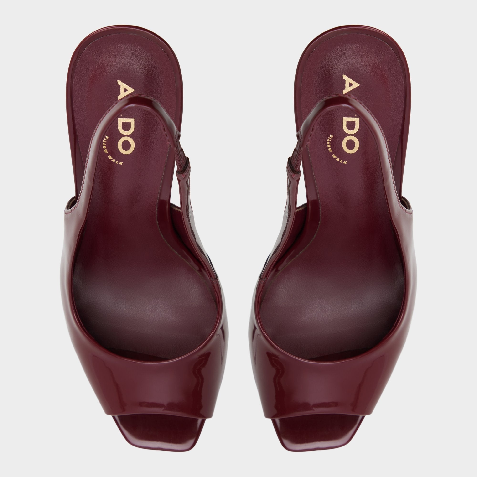Dark Red Thanlinie in Dark Red - Slingback heeled sandal, Platform | Aldo