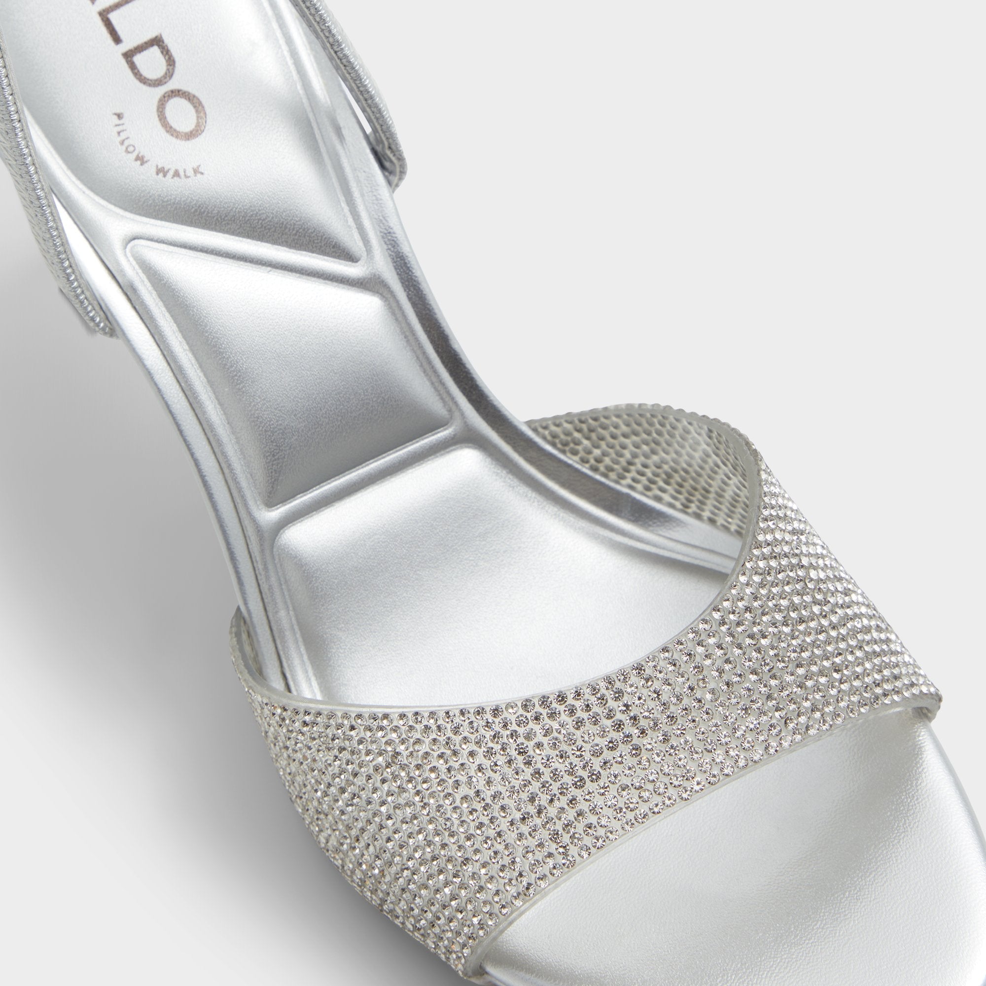 Silver Aitana Silver Women's Heeled sandals - Slingback heeled sandal, Stiletto heel | Aldo