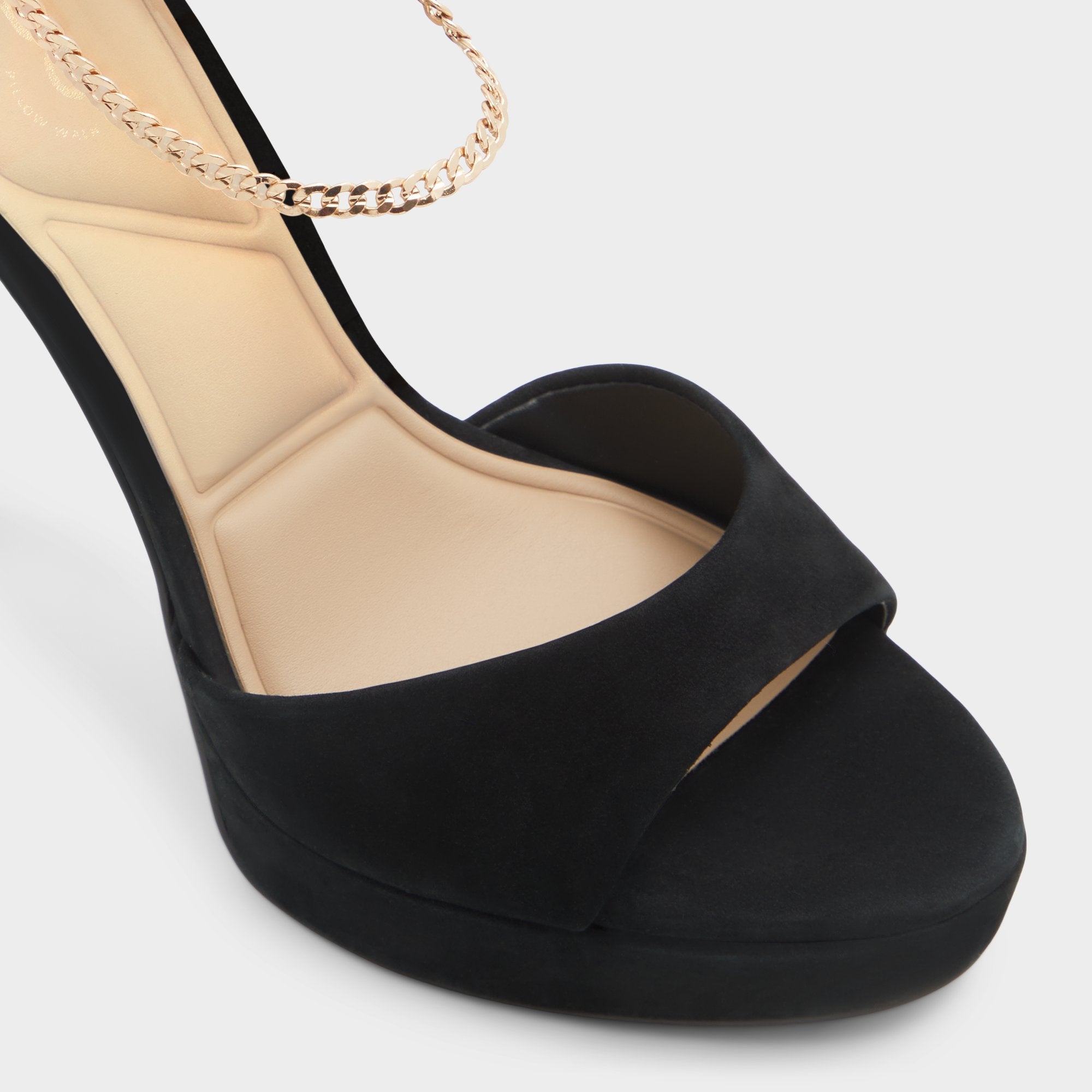 Black overflow Afumeth Black Overflow Women's Platform sandals - Strappy heeled sandal, Stiletto platform | Aldo