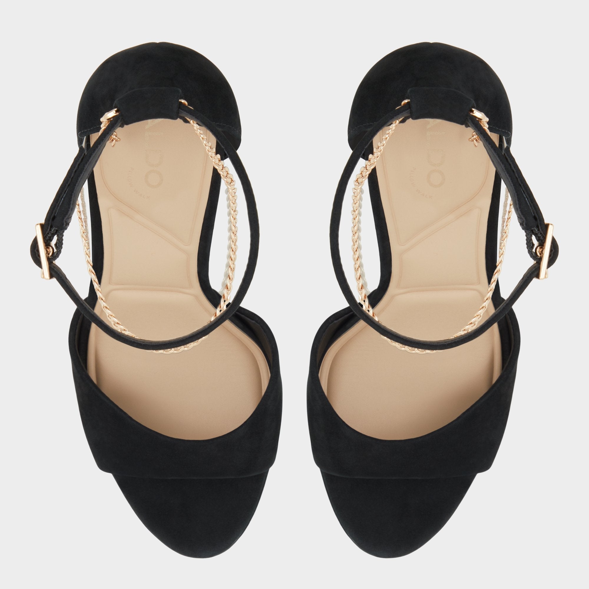 Black overflow Afumeth Black Overflow Women's Platform sandals - Strappy heeled sandal, Stiletto platform | Aldo