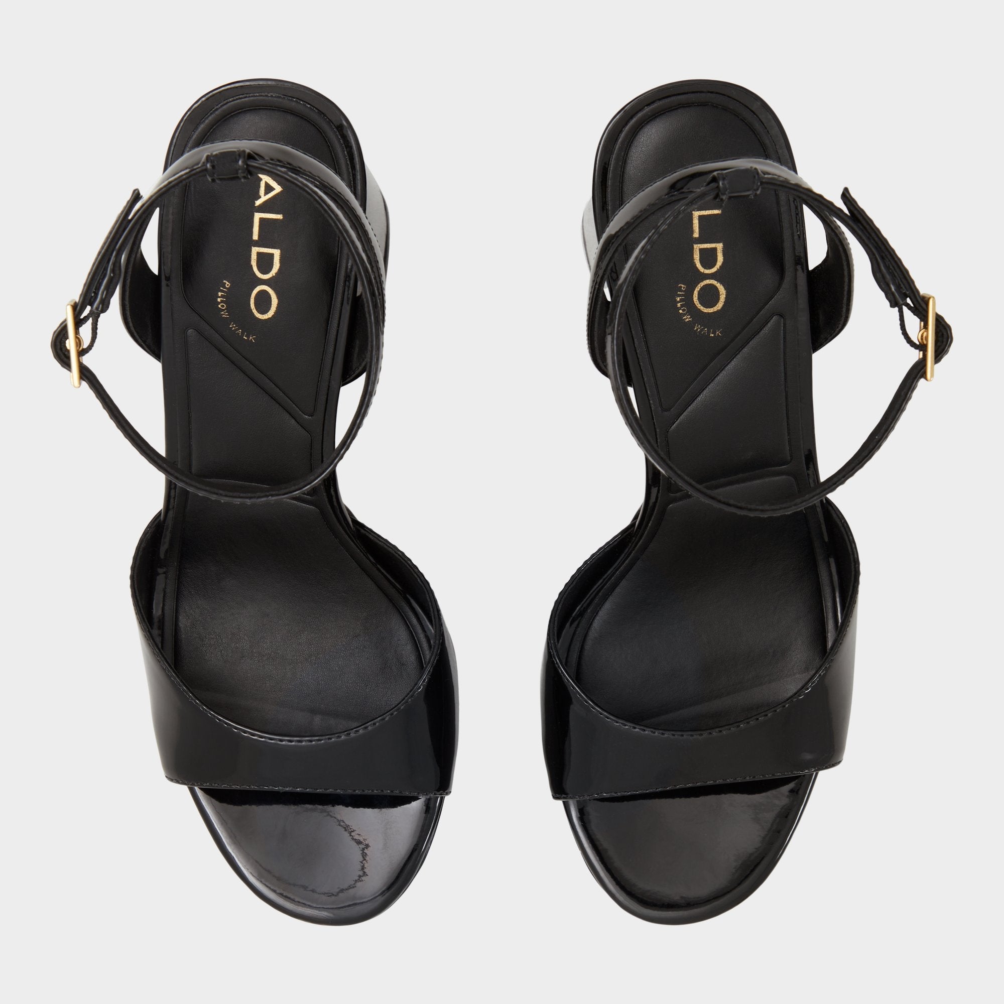 Black Valoria Black Women's Platform sandals - Strappy heeled sandal, Platform | Aldo