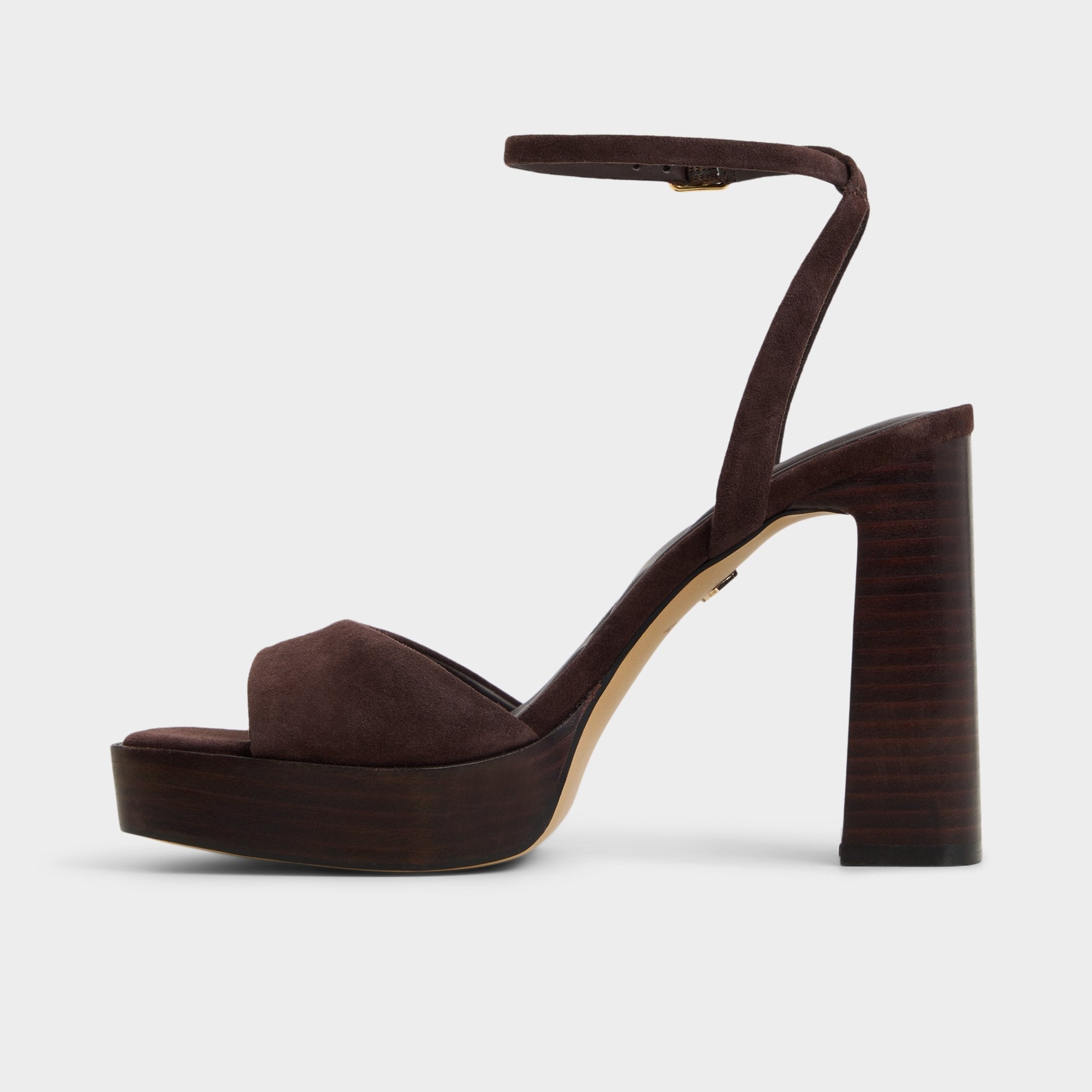 Dark brown Lothon Dark Brown Women's Platform sandals - Strappy heeled sandal, Platform | Aldo