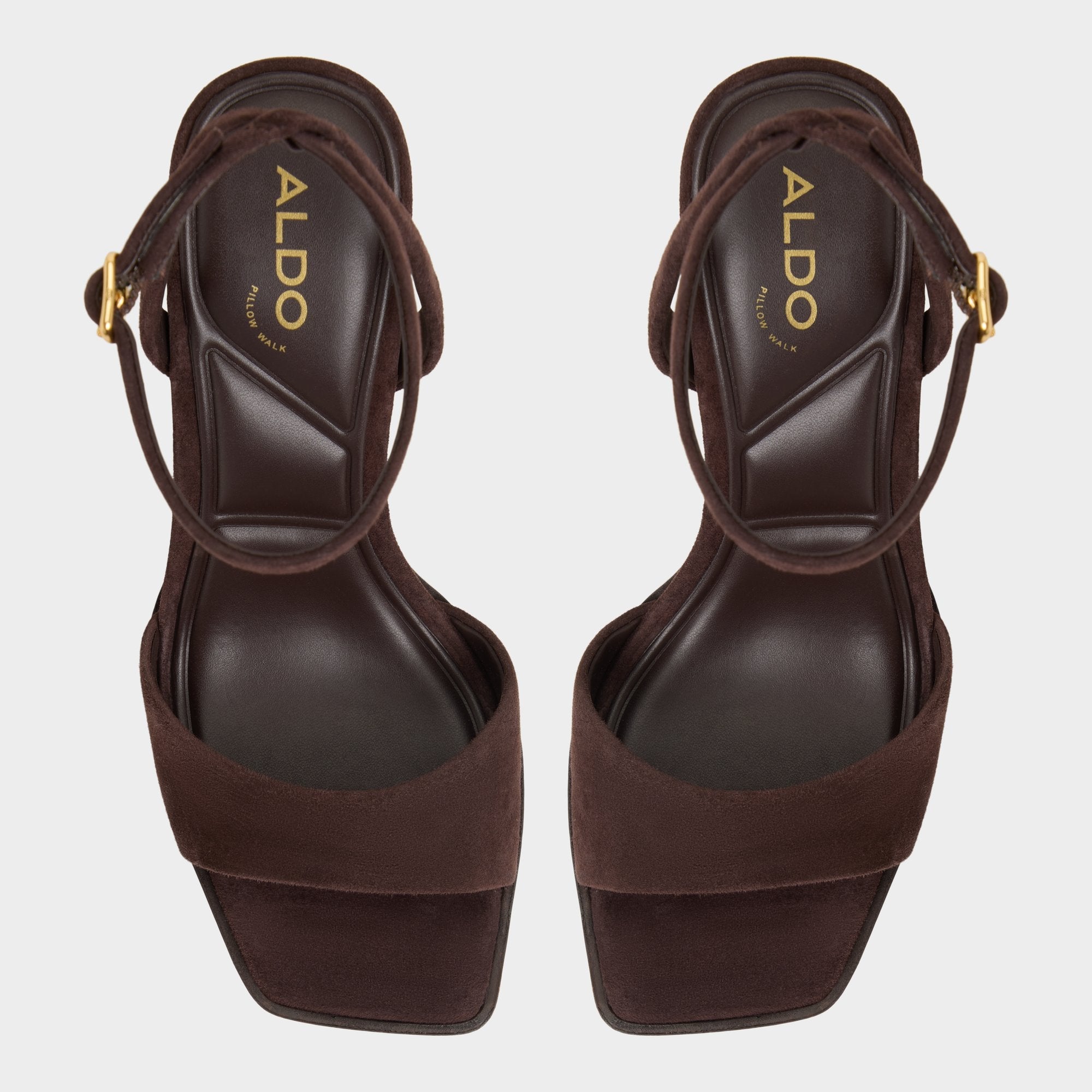 Dark brown Lothon Dark Brown Women's Platform sandals - Strappy heeled sandal, Platform | Aldo