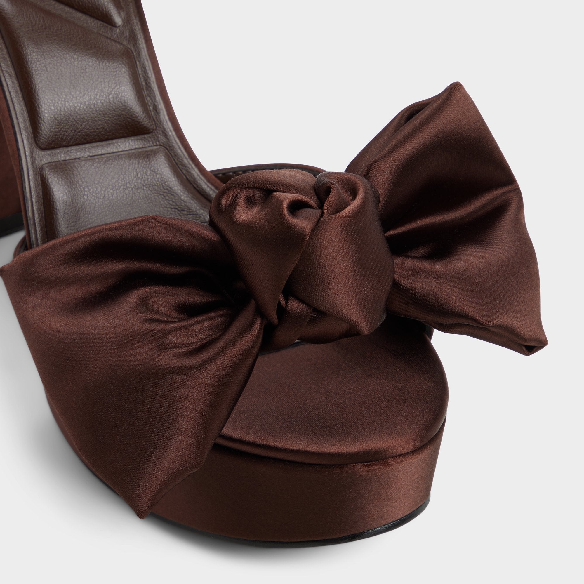 Dark brown Luscious in Dark Brown - Strappy heeled sandal, Platform | Aldo