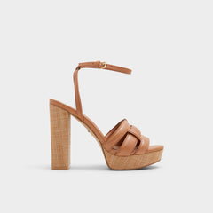 Medium brown Valaberel Medium Brown Women's Platform sandals - Strappy heeled sandal, Platform | Aldo