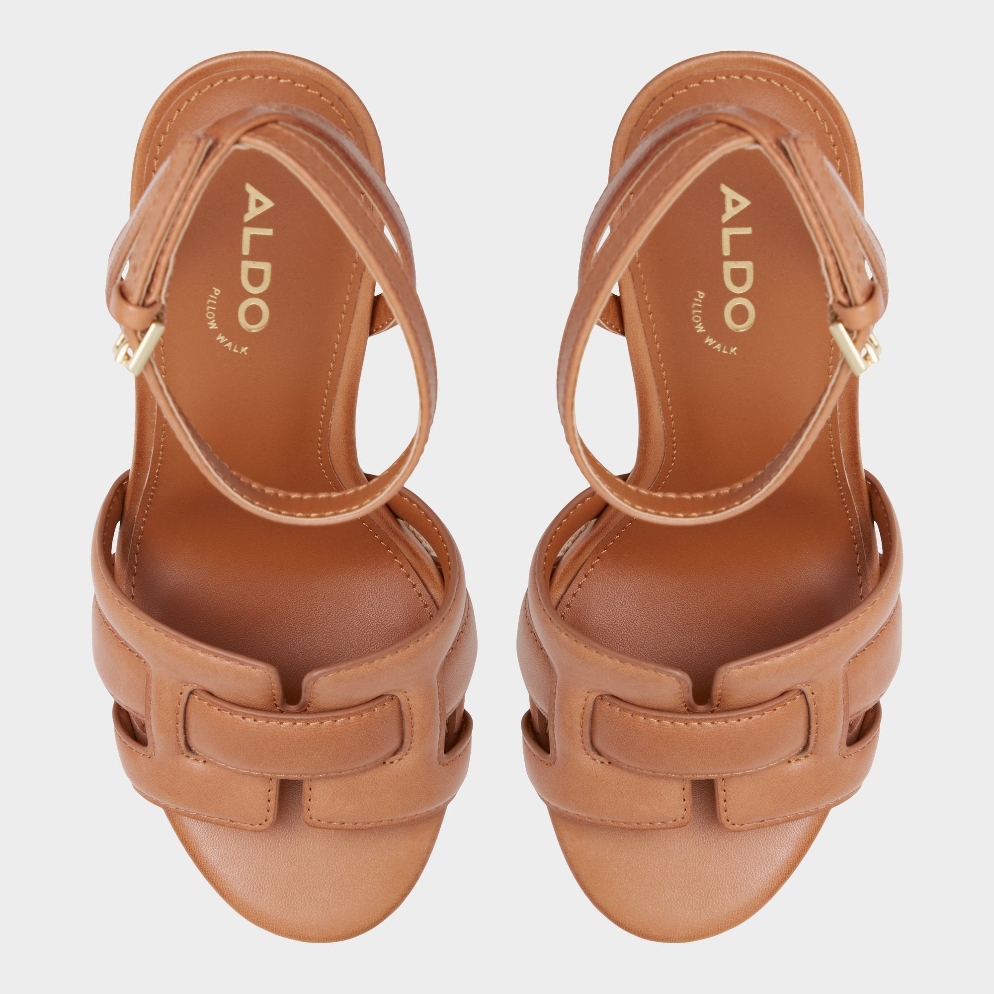 Medium brown Valaberel Medium Brown Women's Platform sandals - Strappy heeled sandal, Platform | Aldo
