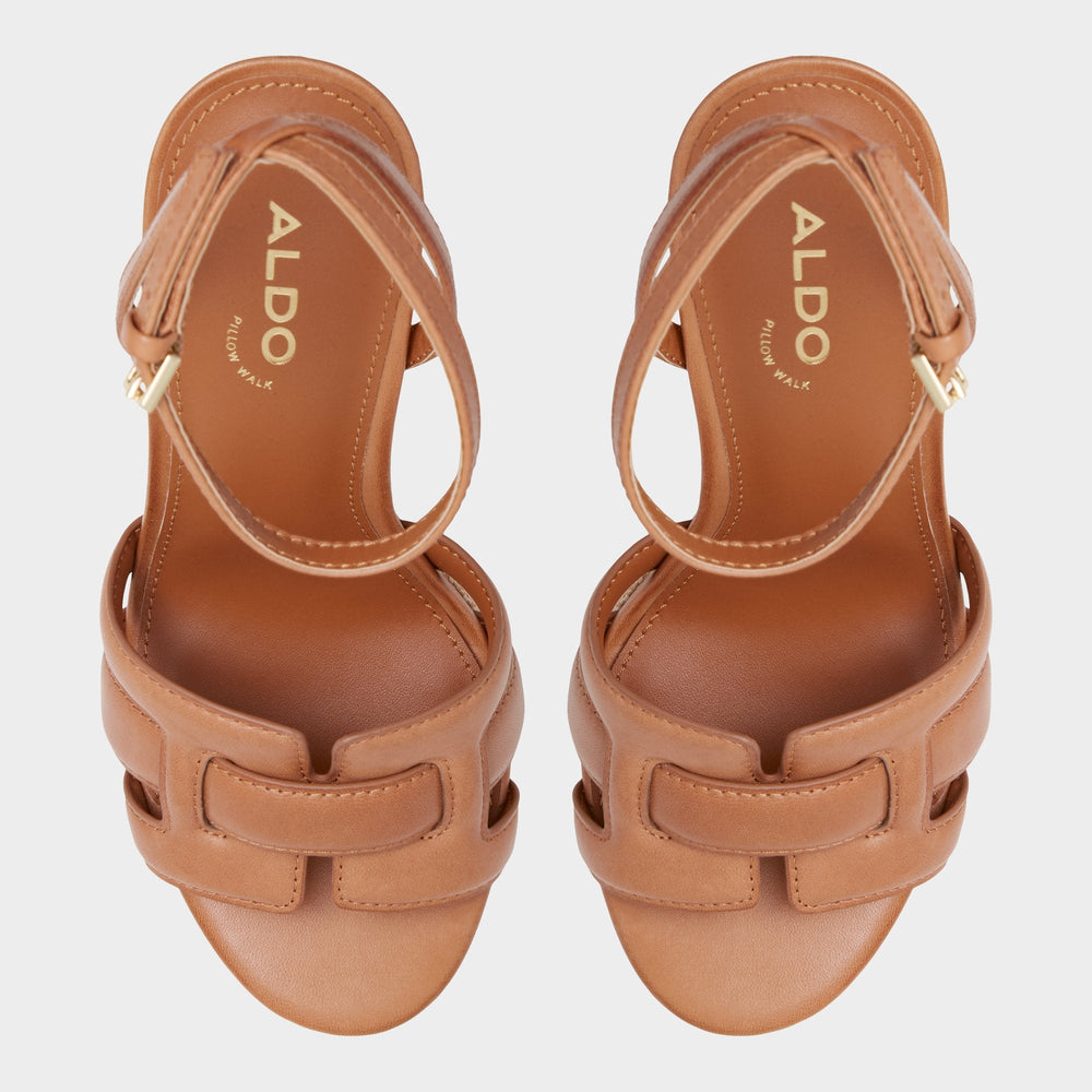 Medium brown Valaberel Medium Brown Women's Platform sandals - Strappy heeled sandal, Platform | Aldo
