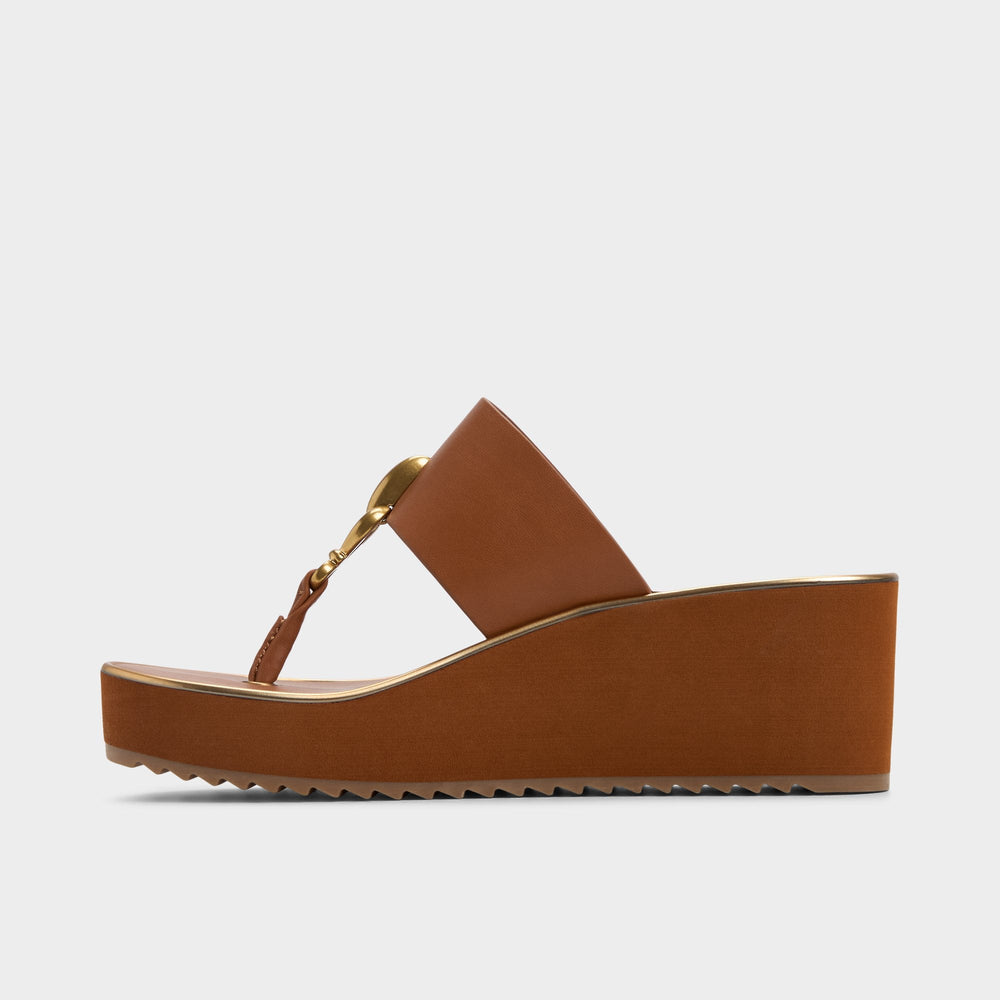 Medium brown Penelopy Medium Brown Women's Platform sandals - Wedge sandal, Wedge heel | Aldo