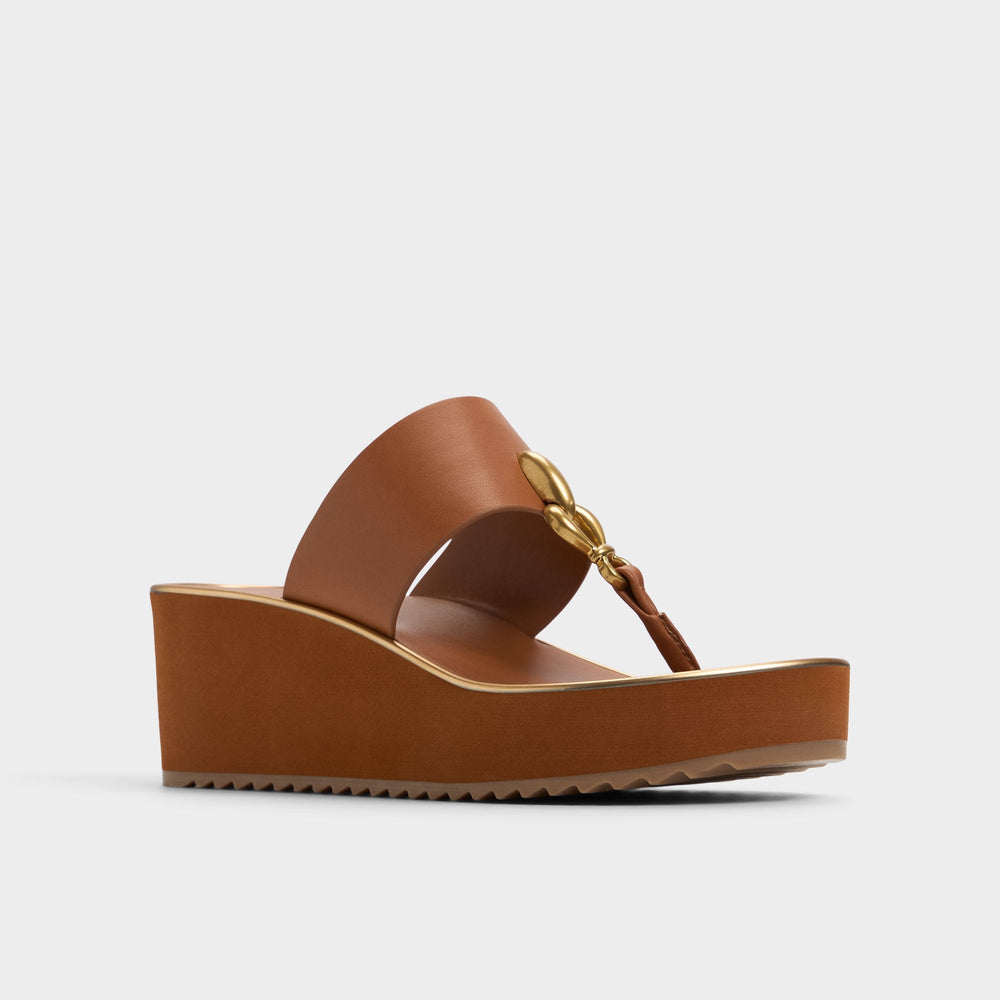 Medium brown Penelopy Medium Brown Women's Platform sandals - Wedge sandal, Wedge heel | Aldo