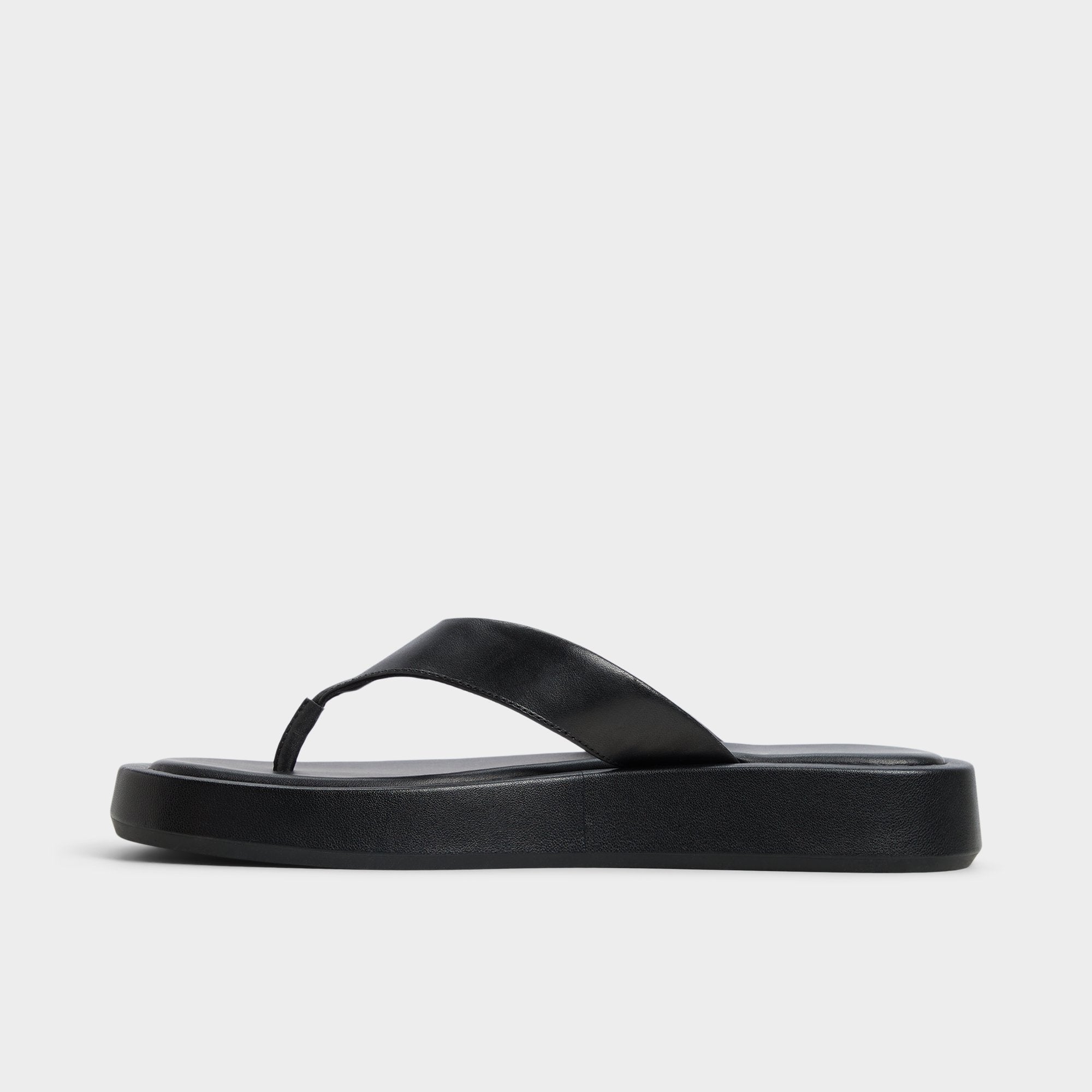 Black Grettle Black Women's Flats - Flip flop, Flatform | Aldo