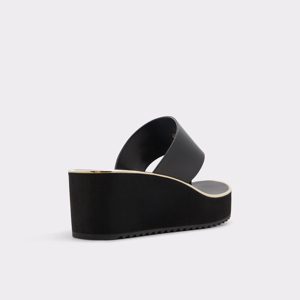 Black Penelopy Black Women's Wedges - Wedge sandal, Wedge heel | Aldo