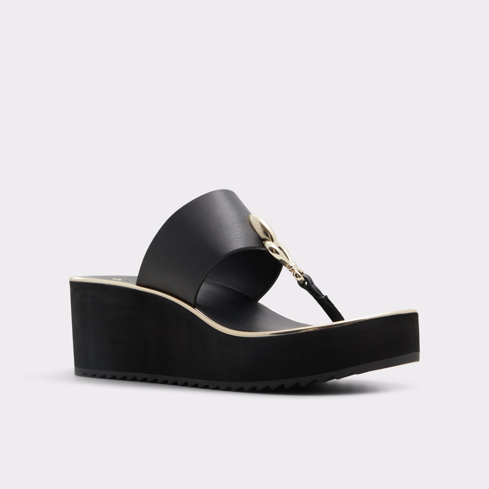 Black Penelopy Black Women's Wedges - Wedge sandal, Wedge heel | Aldo