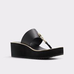 Black Penelopy Black Women's Wedges - Wedge sandal, Wedge heel | Aldo