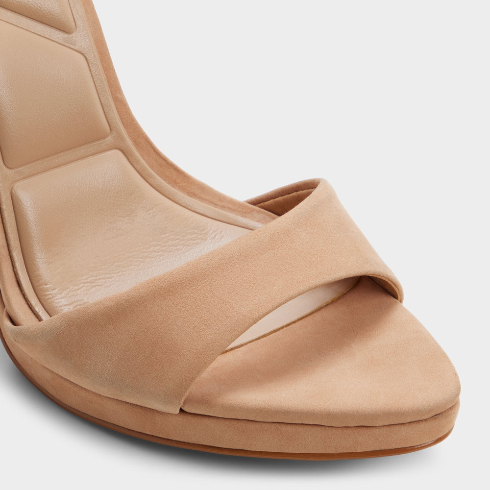 Medium Beige Ivette in Medium Beige - Strappy heeled sandal, Platform | Aldo