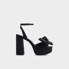 Black Luscious in Black 14154112 - Strappy heeled sandal, Platform | Aldo