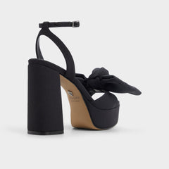 Black Luscious in Black 14154112 - Strappy heeled sandal, Platform | Aldo