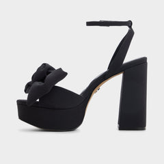 Black Luscious in Black 14154112 - Strappy heeled sandal, Platform | Aldo